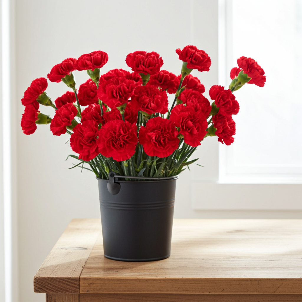 Bulk Red Carnations for DIY Weddings