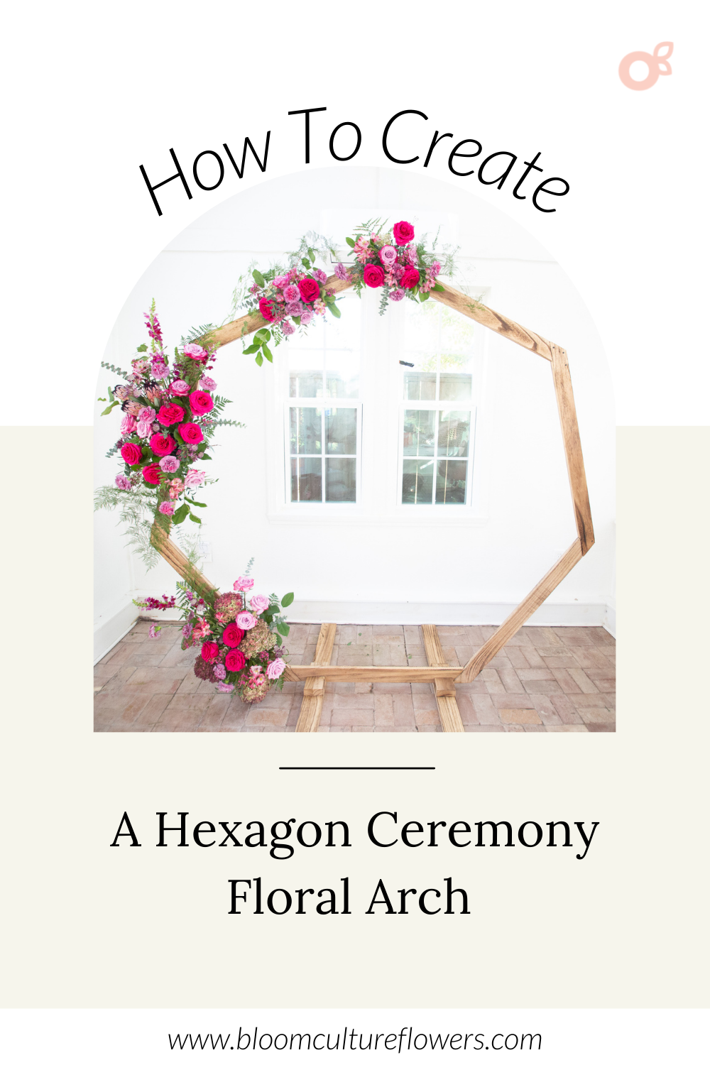 DIY Hexagon Ceremony Arch