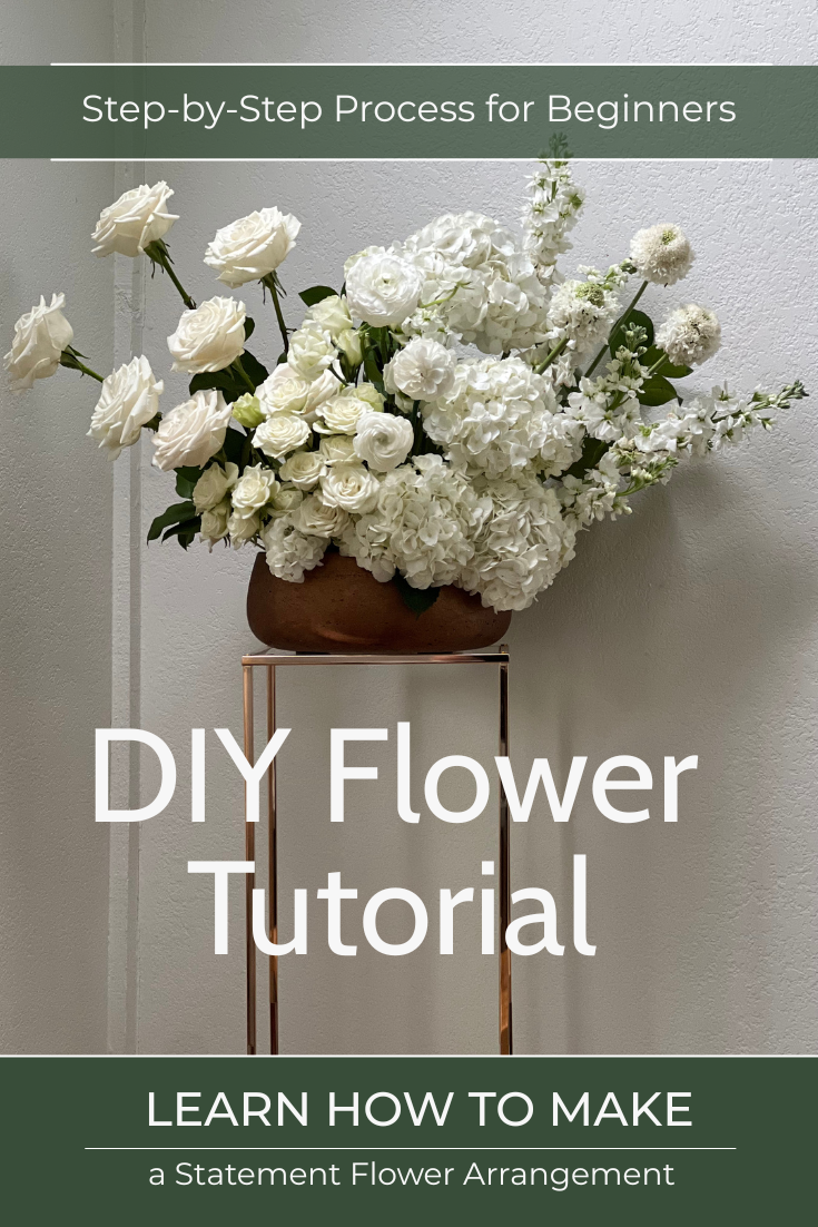 How to Make a Floral Blocked Statement Arrangement for Weddings