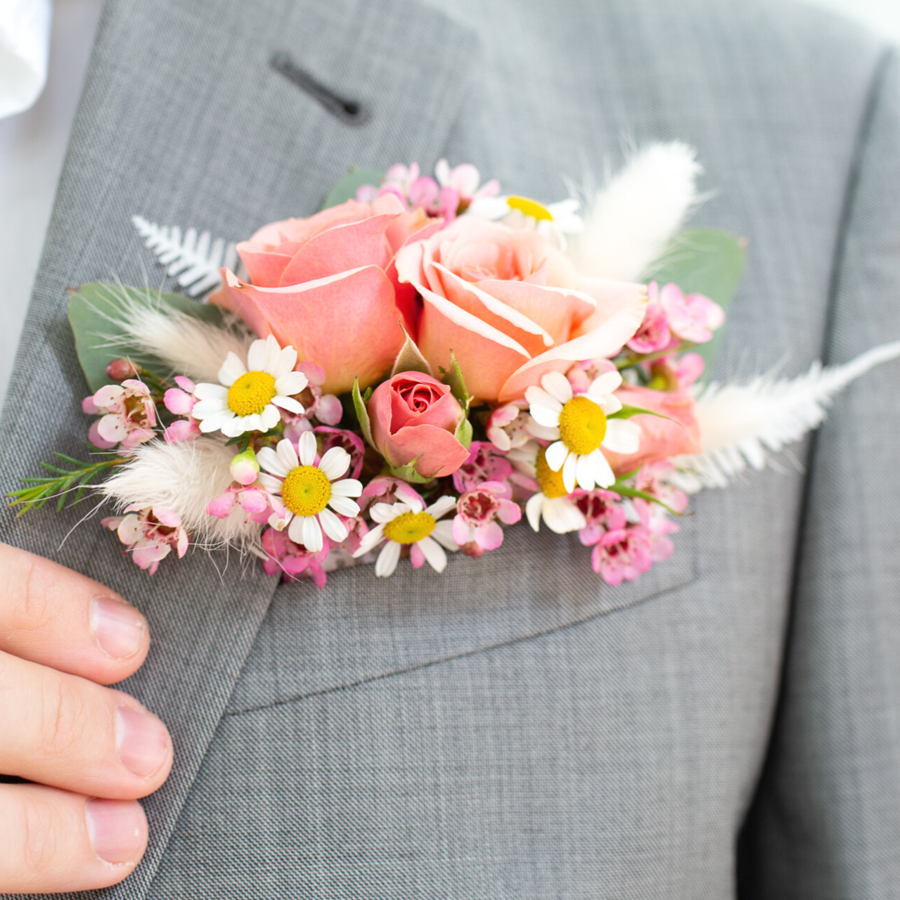 DIY Flower Pocket Square