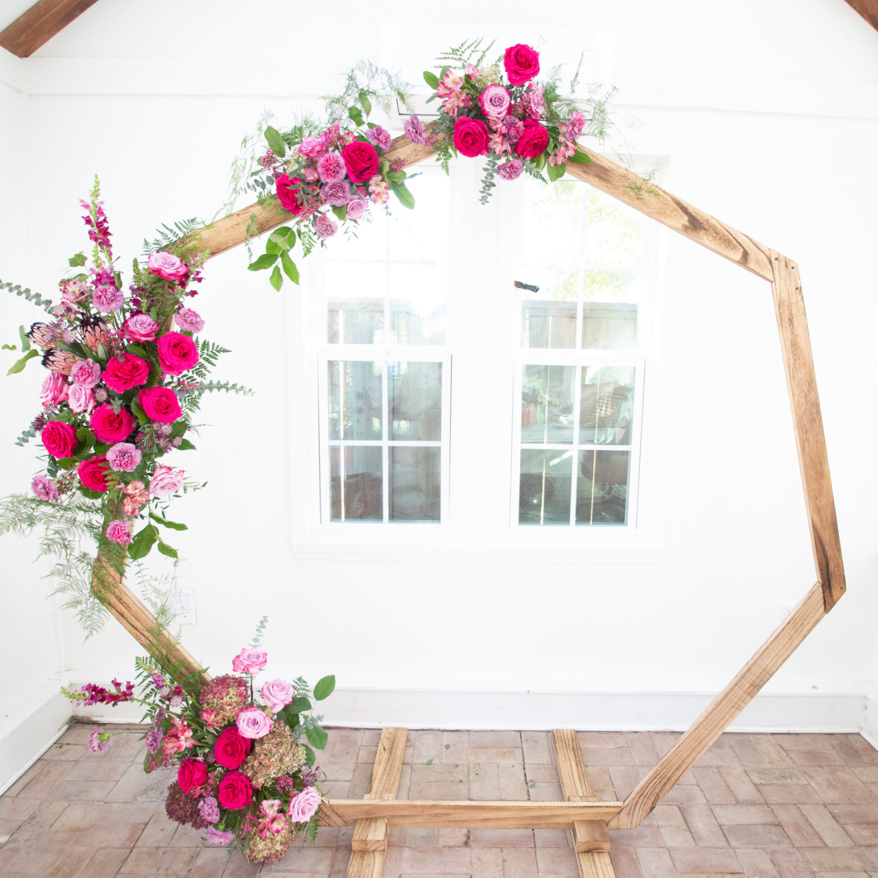 DIY Hexagon Ceremony Arch