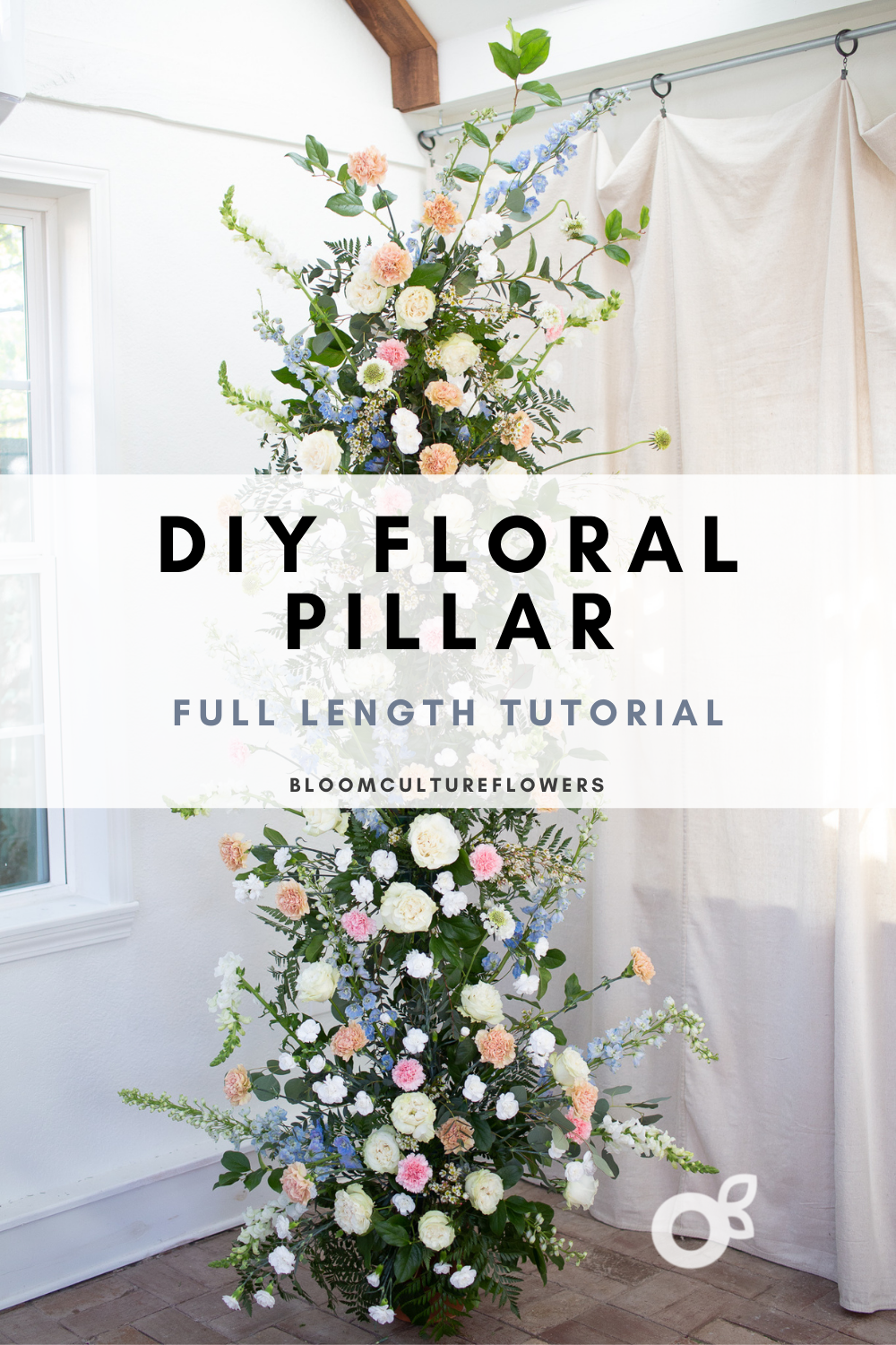 DIY Floral Pillars for your Ceremony