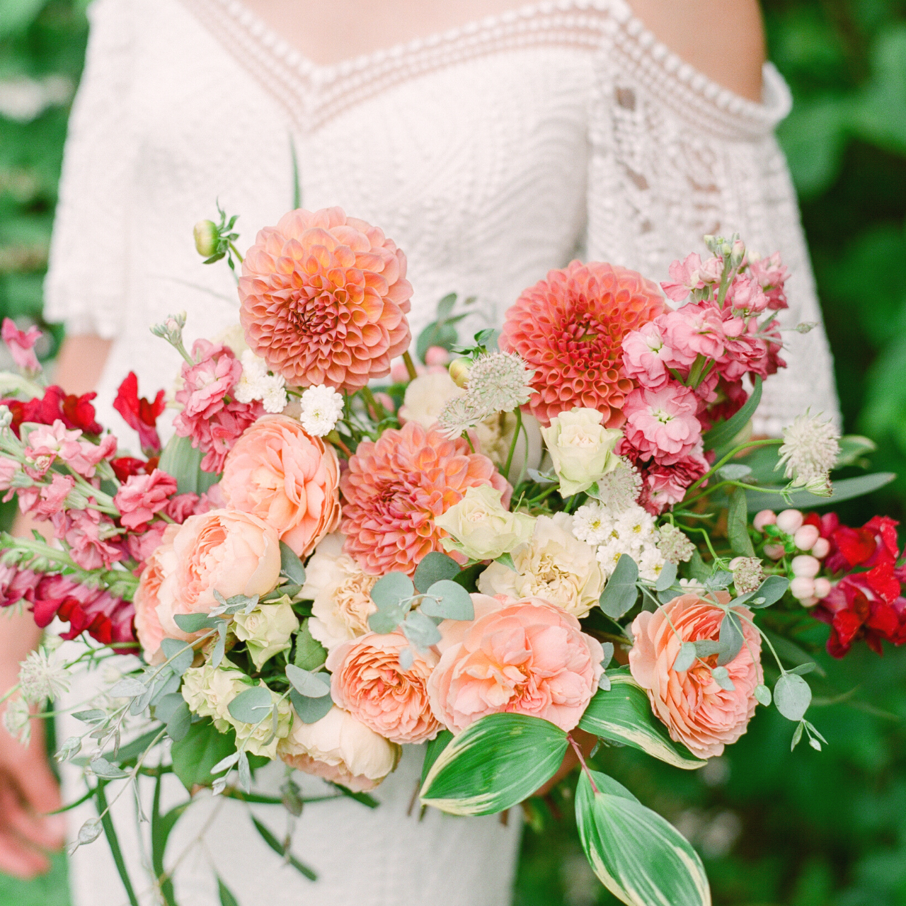DIY Organic Bridal Bouquet