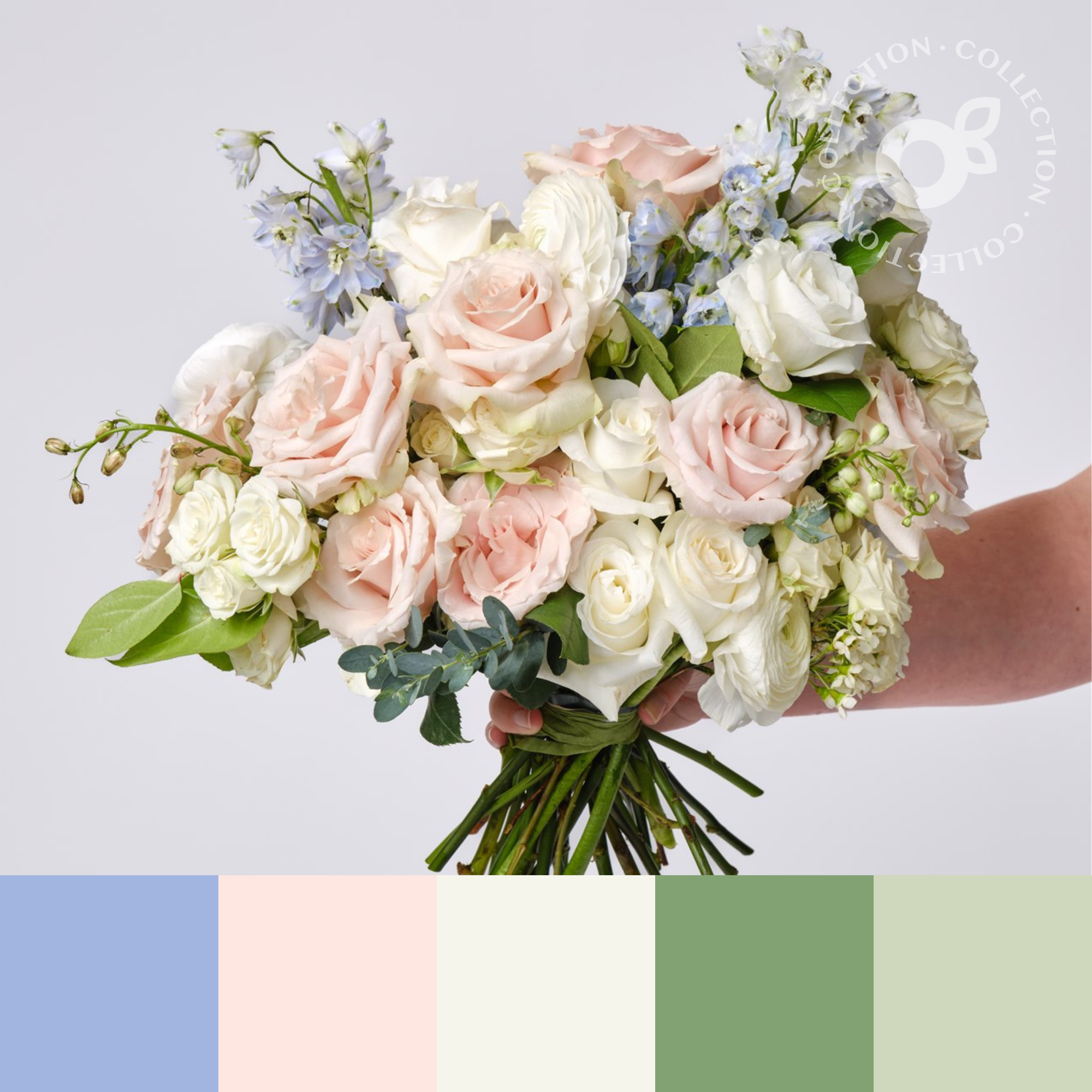 The Blush, Ivory & Blue Collection