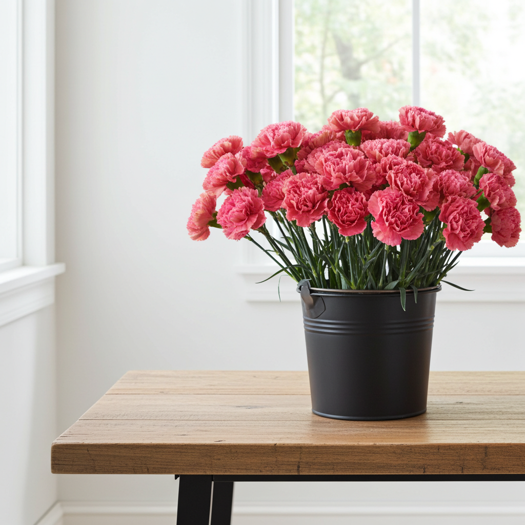 Bulk Babylon Deep Pink Carnations for DIY Weddings - Bloom Culture