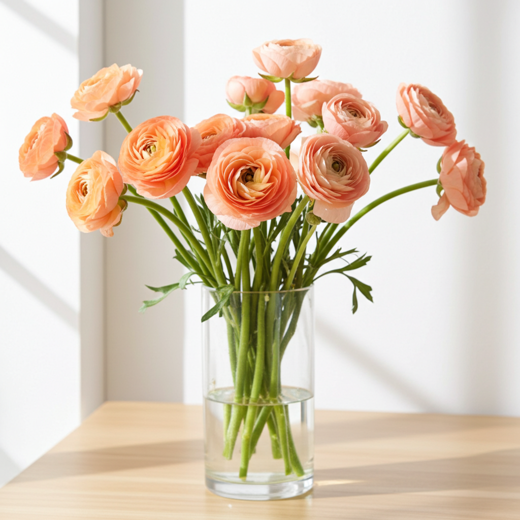 Peach Ranunuculus Bulk Coral Peach Ranunculus for DIY Weddings - Bloom Culture Flowers