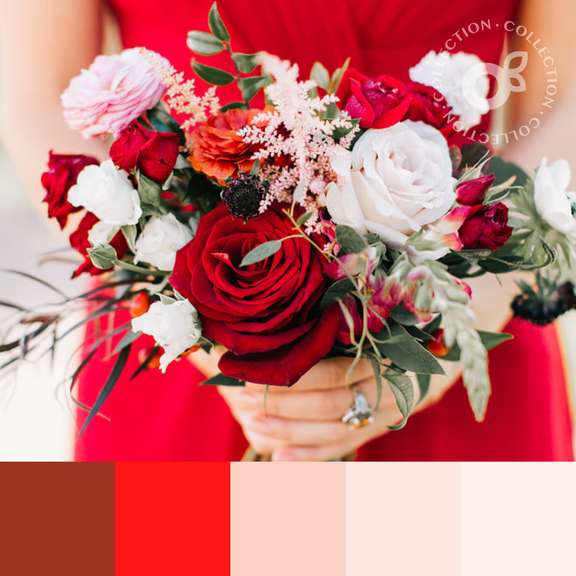 Red Mini Carnation Flowers, DIY Wedding Flowers